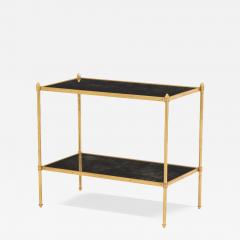 Maison Jansen A French Gilt Brass Mirrored Top Table in the manner of Maison Jansen C 1950  - 4326071