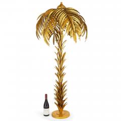 Maison Jansen A Large French brass palm tree floor lamp style of Maison Jansen - 3009117