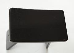Maison Jansen Black lacquer stool in the style of Maison Jansen France 1970s - 1879011