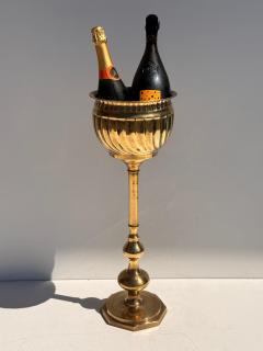 Maison Jansen Brass Champagne Cooler and Planter Vintage Serveware 1970s Design - 4761500