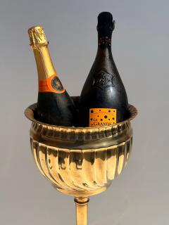 Maison Jansen Brass Champagne Cooler and Planter Vintage Serveware 1970s Design - 4761503