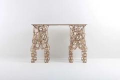 Maison Jansen Brass Console Table in the Style of Antony Gormley - 3377443