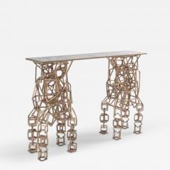 Maison Jansen Brass Console Table in the Style of Antony Gormley - 3383759