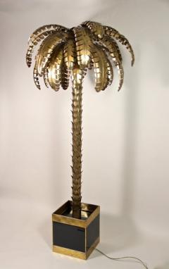 Maison Jansen Brass Palm Tree Floor Lamp Attributed to M J 20th Century France circa 1970 - 3362001