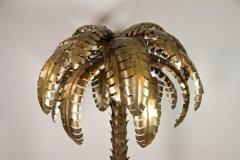 Maison Jansen Brass Palm Tree Floor Lamp Attributed to M J 20th Century France circa 1970 - 3362003