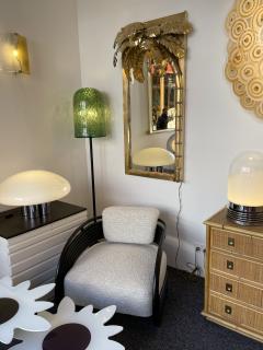 Maison Jansen Brass Palm Tree Lightning Mirror by Maison Jansen France 1970s - 2466344