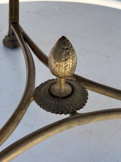 Maison Jansen Brass and Black Granite French Style Gueridon Table - 4699678
