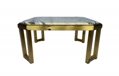 Maison Jansen Brass and Marble Coffee Table by Maison Jansen 1970s - 4774629