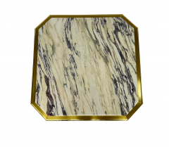 Maison Jansen Brass and Marble Coffee Table by Maison Jansen 1970s - 4774632