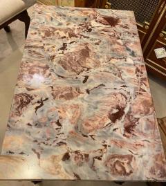 Maison Jansen Center Table or Console Louis XVI Jansen Style Stunning Marble Top Gilt Base - 1240845