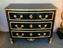 Maison Jansen Chest of Drawers Lacquered and Bronze by Maison Jansen France 1970s - 648793