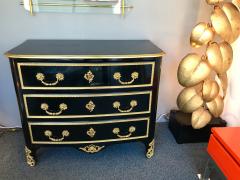 Maison Jansen Chest of Drawers Lacquered and Bronze by Maison Jansen France 1970s - 648806