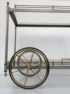 Maison Jansen Chrome and Brass Bar Cart - 506529