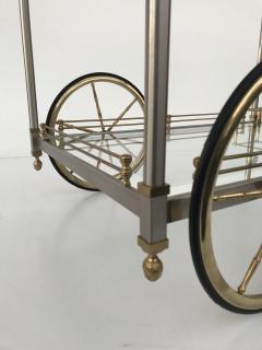 Maison Jansen Chrome and Brass Bar Cart - 506532