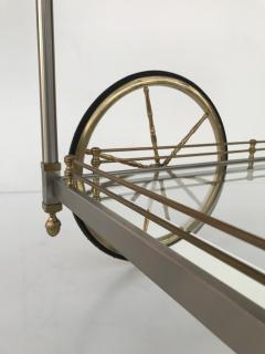 Maison Jansen Chrome and Brass Bar Cart - 506533