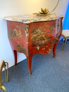 Maison Jansen Commode Louis XV Lacquered Chinoiserie by Maison Jansen France 1960s - 949566