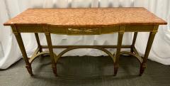 Maison Jansen Console with Six Raised Legs and Marble Top - 4494259