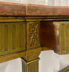Maison Jansen Console with Six Raised Legs and Marble Top - 4494267