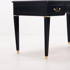 Maison Jansen Directoire style ebonized mahogany leather top desk C 1950  - 3666959