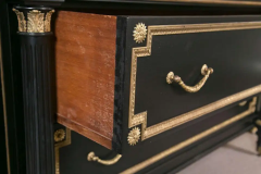 Maison Jansen Ebonized Bronze Mounted Chest Commode Dresser Attributed to Jansen - 2488725