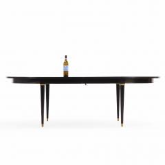 Maison Jansen Ebonized Mahogany Dining Table in the Manner of Maison Jansen C 1940  - 4527674