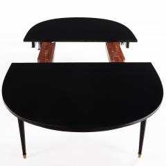 Maison Jansen Ebonized Mahogany Dining Table in the Manner of Maison Jansen C 1940  - 4527676