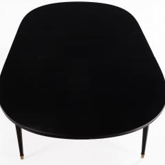 Maison Jansen Ebonized Mahogany Dining Table in the Manner of Maison Jansen C 1940  - 4527677