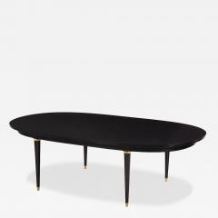 Maison Jansen Ebonized Mahogany Dining Table in the Manner of Maison Jansen C 1940  - 4527741