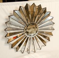 Maison Jansen Eglomise Sunburst Mirror - 3665896