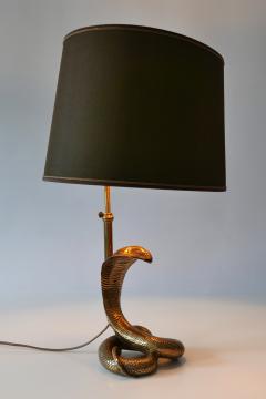 Maison Jansen Exceptional Mid Century Modern Cobra Table Lamp by Maison Jansen France 1970s - 1900624