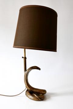 Maison Jansen Exceptional Mid Century Modern Cobra Table Lamp by Maison Jansen France 1970s - 1900625