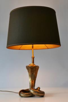 Maison Jansen Exceptional Mid Century Modern Cobra Table Lamp by Maison Jansen France 1970s - 1900628