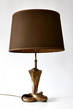 Maison Jansen Exceptional Mid Century Modern Cobra Table Lamp by Maison Jansen France 1970s - 1900629