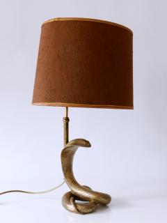 Maison Jansen Exceptional Mid Century Modern Cobra Table Lamp by Maison Jansen France 1970s - 2952745