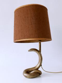 Maison Jansen Exceptional Mid Century Modern Cobra Table Lamp by Maison Jansen France 1970s - 2952749