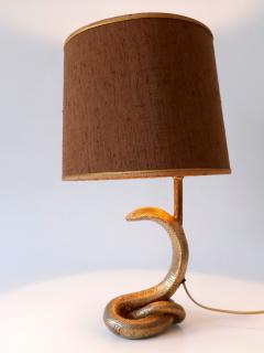 Maison Jansen Exceptional Mid Century Modern Cobra Table Lamp by Maison Jansen France 1970s - 2952750