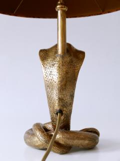 Maison Jansen Exceptional Mid Century Modern Cobra Table Lamp by Maison Jansen France 1970s - 2952756