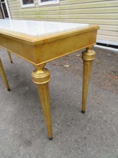 Maison Jansen Fabulous Jansen Style Hollywood Regency Marble Top Gilded Gold Console Table - 1464760