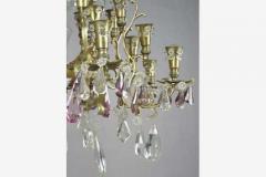 Maison Jansen French 24 Arm Brass and Cut Crystal Chandelier by Bagu s for Maison Jansen - 1811577