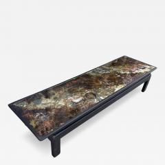 Maison Jansen French Art Deco Eglomise Reverse Painted Glass Cocktail Table Horses - 4491108