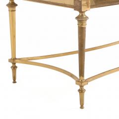Maison Jansen French Brass and Onyx Coffee Table in the Manner of Maison Jansen C 1950 - 4722111