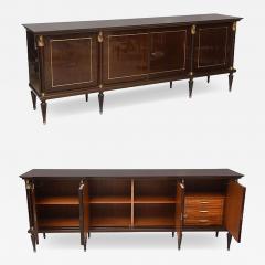 Maison Jansen French Empire Style Palisander and Bronze Mounted Credenza Attributed to Jansen - 4603630