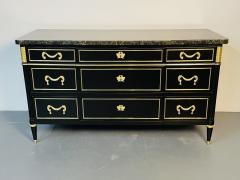 Maison Jansen French Hollywood Regency Chest or Commode by Maison Jansen Bronze Marble - 2997551