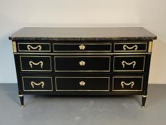 Maison Jansen French Hollywood Regency Chest or Commode by Maison Jansen Bronze Marble - 2997553
