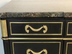 Maison Jansen French Hollywood Regency Chest or Commode by Maison Jansen Bronze Marble - 2997556