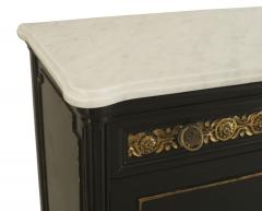 Maison Jansen French Louis XVI Style Ebonized Secretary Desk - 4631272