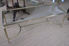 Maison Jansen French Mid Century Brass Rectangular Coffee Table by Maison Jansen - 137568