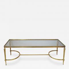 Maison Jansen French Mid Century Brass Rectangular Coffee Table by Maison Jansen - 138081