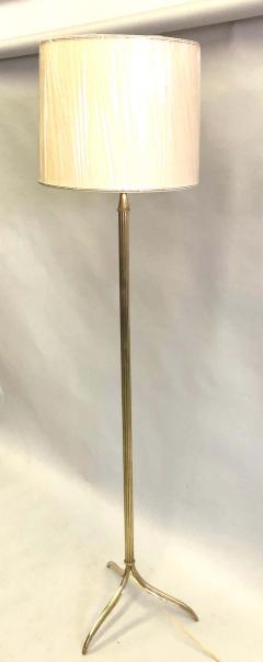 Maison Jansen French Mid Century Modern Neoclassical Brass Floor Lamp by Maison Jansen - 1599374