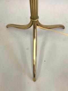 Maison Jansen French Mid Century Modern Neoclassical Brass Floor Lamp by Maison Jansen - 1599388